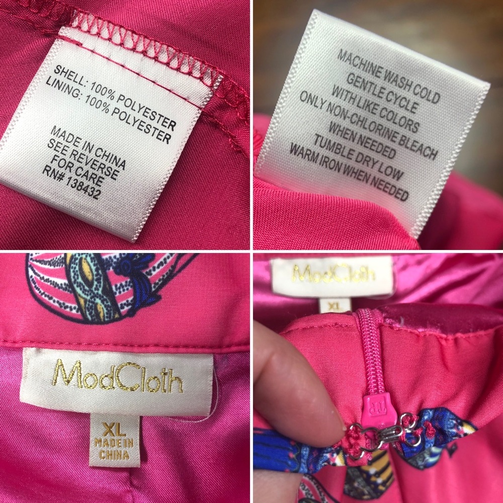 ModCloth hot air balloon vibrant pink circle skirt - Picture 12 of 16